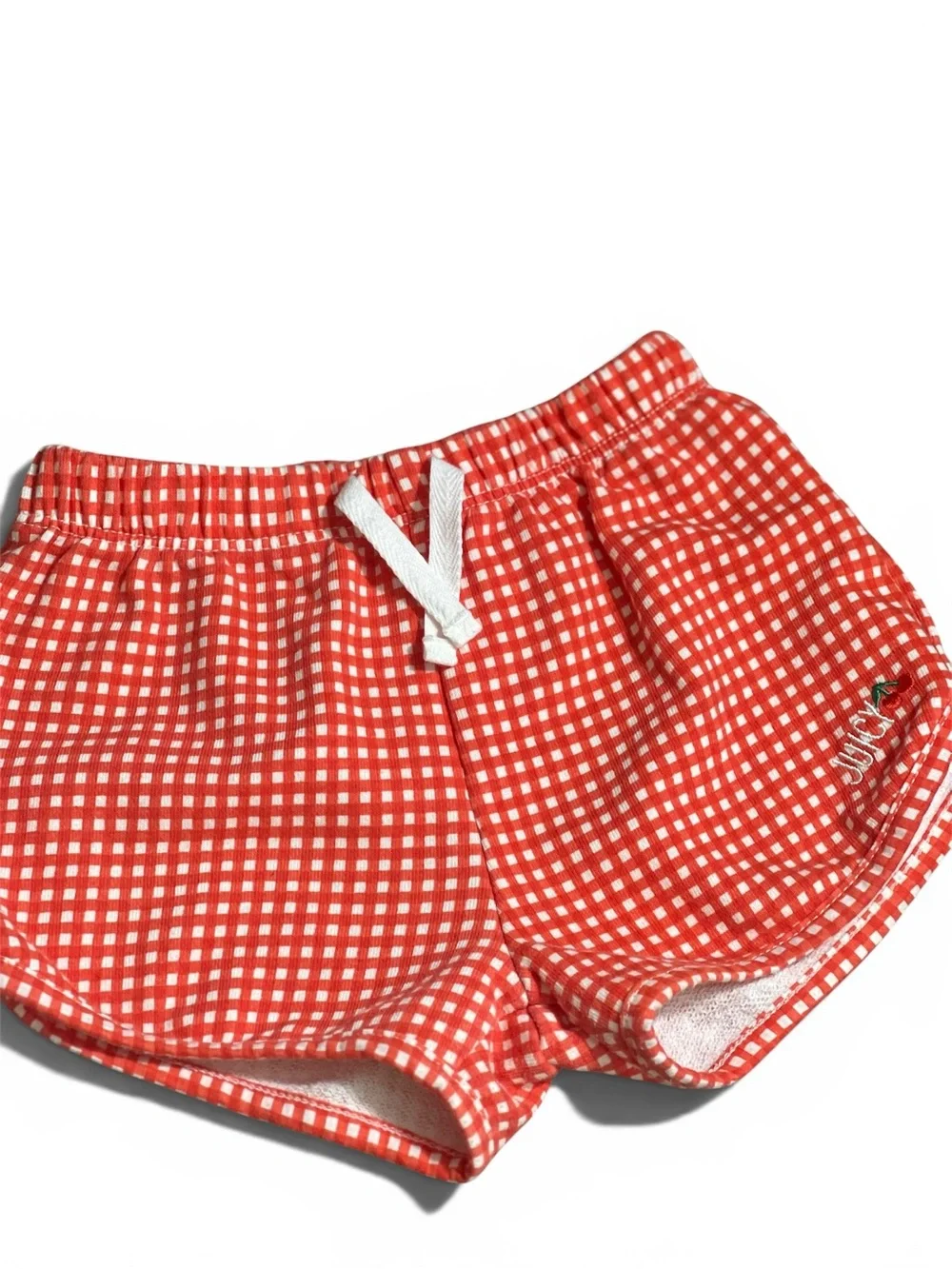 Juicy Couture Kids Set 4 Red Gingham Shorts & Tank Top Outfit